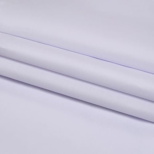 Tela blanca lisa 100 % algodón para artes y manualidades, costura, costura, ropa de cama, fundas de almohada, banderines, 150 cm extra ancho por DHS (3 metros)