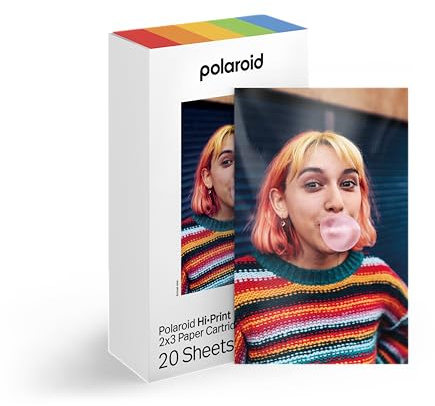 Polaroid Hi·Print Paper - 2x3 Paper Cardridge (20 Sheets)