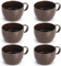 ReaNea Lot de 6 tasses à café en plastique léger et durable pour la maison, l'extérieur, le pique-nique, le camping, idée cadeau d'anniversaire 355 ml