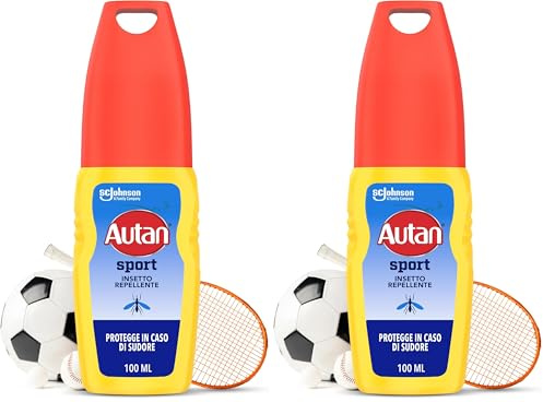 Autan Sport Vapo Spray Antizanzare, Repellente Zanzare con Azione Protettiva Duratura, 8 ore di protezione, Resistente al Sudore, 1 Confezione da 200ml, Adatto per lo Sport