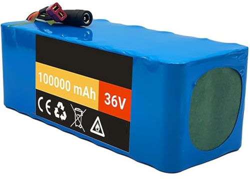 36V 100Ah 10S4P E-Bike-Akku, Mit BMS Und Ladegerät, Für 0~800W E-Bike Und E-Scooter Motoren XT60+DC