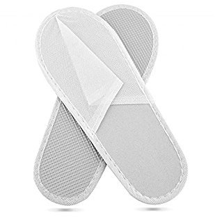 MIRAFLORES ORIGINAL Einweg-Hausschuhe in TNT mit wasserdichtem Boden 10 Paare - einzeln versiegelt - Geschlossen - Einweg-Slipper - Single Size - für Schönheitssalons, Wellness, Ärzte, Hotel