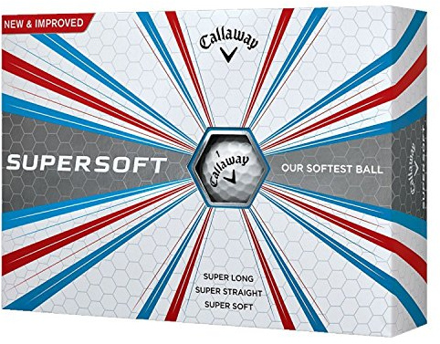 Callaway 2017 Supersoft Golf Balls (One Dozen)-White 641935412
