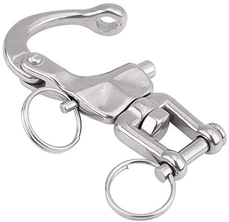 KSTE 316 Edelstahl Jaw Schwenker-Verschluss-Schäkel Compatible with Segelboote Spinnakerfall 01#