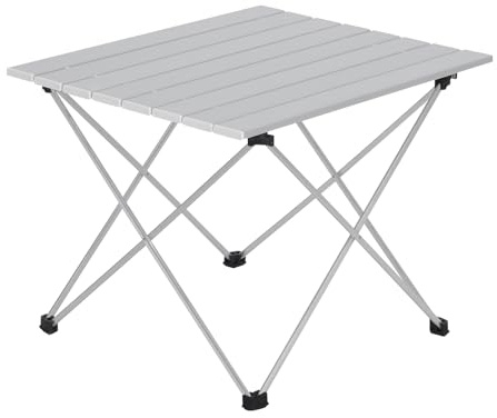 WOLTU Camping Table Picnic Table Silver Lightweight Folding Outdoor Garden Balcony Market Kitchen Work Table Travel Table with Bag