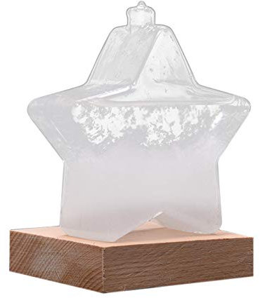 ruist-eu Estación Vidrio tormenta, pronosticador del Tiempo, Botella Vidrio con Gota Agua, barómetro Vidrio, Escritorio Oficina, decoración del hogar