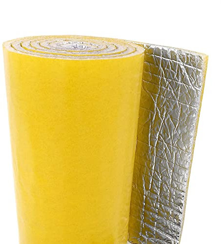 Aislante térmico reflexivo AUTOADHESIVO 100% aluminio (6m² (5m x 1,20m). Fachadas, Ventanas, Persianas, Caravanas, Furgonetas y Coches. Fácil colocación