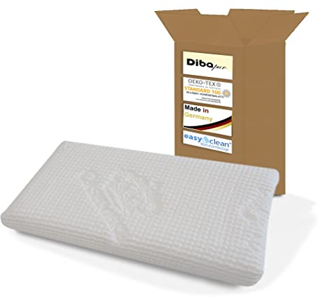 Dibapur Sensitive Hybrid Cashmere Kopfkissen 70 x 33,5 x 10 cm Orthopädisches Nackenstützkissen Memory-Foam Kissen