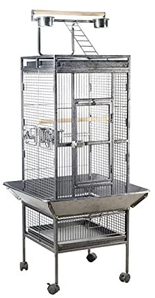 SUNESA Vogelvoliere vogelkäfige 59,8 Metall Große Haustier Bird Käfig Indoor Outdoor Breeding Fun Multifunktion Papageien Macaw Cockatiel Bird Nest Vogelhaus