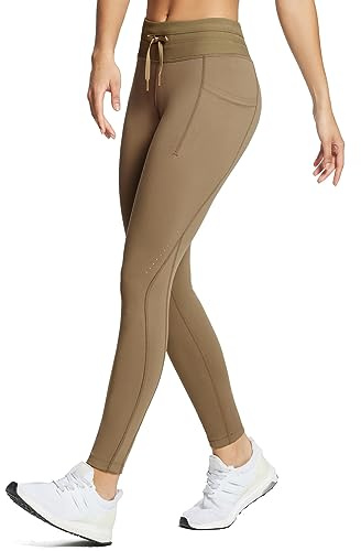 baleaf Leggings de randonnée pour femme - Pantalon de ski imperméable - Leggings d'hiver - Pantalon thermique d'extérieur - Taille haute - 27, XS