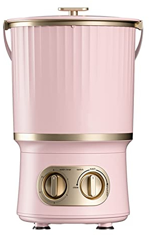MKYOKO Lavatrice Portatile, Mini Lavatrice, Portatile con Centrifuga, Lavatrice da Viaggio, per Campeggio, Camper, Viaggi, Piccoli Spazi (Color : Pink)