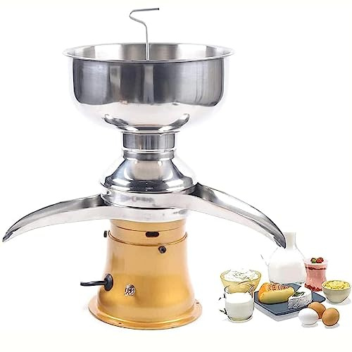 NOGRAX Macchina per Latte da Latte,Separatore di Panna Elettrico,Centrifuga da Cucina da 50L/H,Separatore di Frappè al Burro,Separatore Centrifugo di Latte,per Caseificio Domestico,Yellow