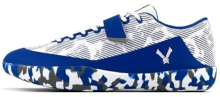 VELAASA Stones | Throwing Shoe | Men and Womens Discus Throw Shoes | Shotput and Javelin Shoes | for Running | Track and Field Equipment | Training Gear | Blue Camo | 16.0 M / 17.5 W