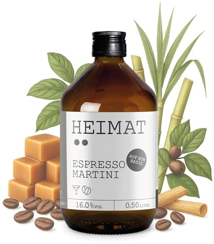 HEIMAT Espresso Martini 16% vol. Weich-cremig Karamell- & Schokoladennoten | Cocktail Rum-Basis | Heimat World Spirit Awards 2022 (500ml)