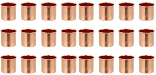 STOBAZA 20stücke Duftkerzenbecher Für Weihnachten Metallische Kerzenhalter Für Tischdekoration Wiederverwendbar Für Teelichter Und Festliche Anlässe Zufällige Designs Rotkupfer