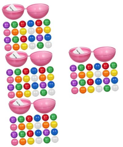 QUMIIRITY 100 Stk Plastikball Automatenbälle Bierspielbälle Lotteriekugeln Trommelbälle zu verlosen hohle Bingokugeln Bälle rufen Aktivitätspartybälle Verlosung von Bällen Bälle ziehen