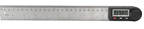 2 in 1 digitaler Anzeigewinkel -Messgerät Goniometer 0 360 ° für Holzbearbeitung, Multifunktions -Langtraktor -Lineal mit Messung, Edelstahlmaterial und einfach (300mm)