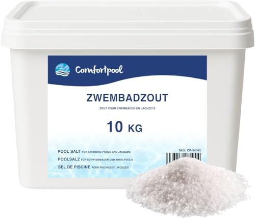 Sels de piscine 10 kg | Pour une eau de piscine propre | Convient pour le système d'eau salée Intex | Comfortpool