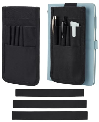 PH PandaHall Elastischer Stiftehalter Für Notizbücher Stiftetasche Tragbarer Stiftehalter Stifte Organizer Für Büro Schule Schülerplaner Bücher Tagebücher Hardcover Zubehör Dekoration 20.5x10.5cm