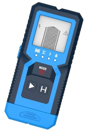 Cercaporte Travi - Scanner Murale 5-in-1 Scansione Profonda | Metal Detector Elettronico, Utensile Ristrutturazione Casa Per Legno, Metallo, Cavo Elettrico, Umidità, Temperatura, Cartongesso