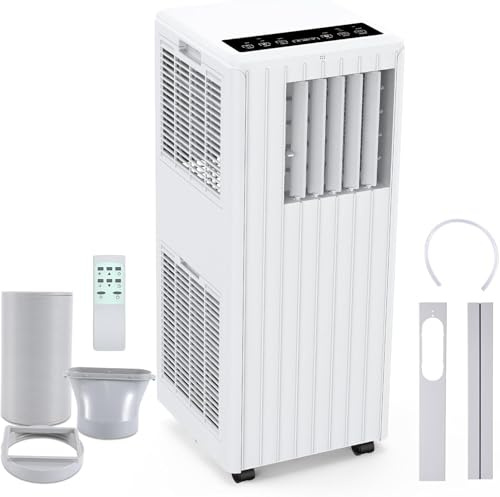 Climatizzatore Portatile 9000BTU, 3-in-1 Condizionatore Portatile Senza Tubo-Ventilatore, Raffreddamento, Deumidificazione, 2,6kw Condizionatore Senza Unità Esterna[Classe Di Efficienza Energetica A]