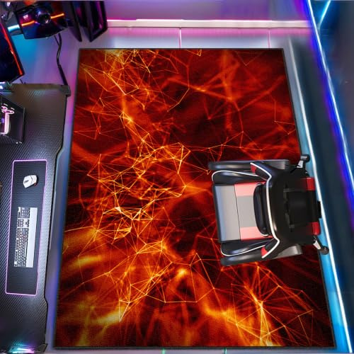 KwuSeug halkfri tvättbar gamingmatta rum 70 x 100 cm område matta dörrmatta stor för sovrum vardagsrum matsal lekrum terrass balkong