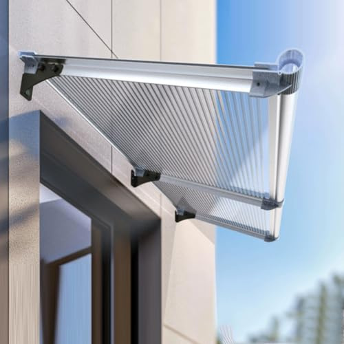 Marquise de Porte d’Entrée,Marquise de Porte et Fenêtres avec Protection Contre la Pluie et la Neige,Auvent Marquise d'Entrée pour Garage,Balcon,Fenêtre et Maison (40x530cm)
