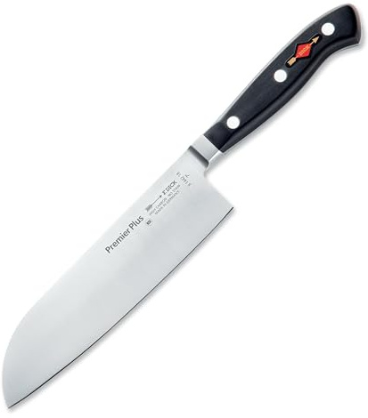 F. Dick Santoku, Küchenmesser, Premier Plus (Messer mit Klinge 18 cm, X50CrMoV15 Stahl, nichtrostend, 56° HRC) 81442182