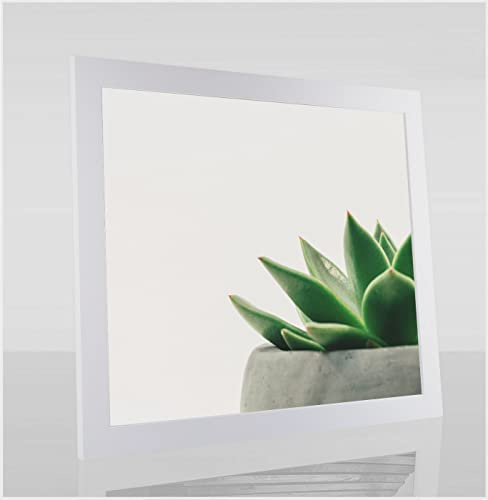 Bilderrahmen Diamond 50x80 cm Weiss Matt ideal für Diamond Painting mit 1 mm antireflex Kunstglas