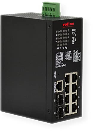 Roline 21.13.1137 NetzwerK-Switch Managed L2 Gigabit Ethernet (10/100/1000) Power Over Ethernet (poe) Schwarz (21.13.1137)