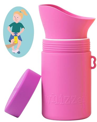 KIDDIWHIZZ Portable Toilet/Travel Potty Holiday Essentials for Kids - Ideal for Potty Training, Camping, Car Journeys & Travel - Unisex Silicone Pee Bottle - Portable & Leakproof - 250ml