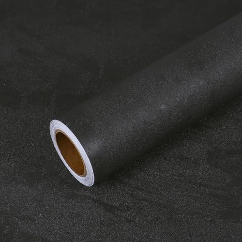 VEELIKE Papel Adhesivo Hormigón Gris Oscuro 40cm x 900cm Papel Pintado Autoadhesivo de Efecto Concreto Retro Papel Tapiz Industrial Papel Pared Vintage Vinilo Pared Cemento Cocina Lavable Baño Salon