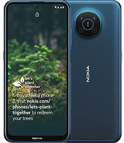 Nokia X20 6.67 Inch Android UK SIM Free Smartphone with 5G Connectivity - 6 GB RAM and 128 GB Storage (Dual SIM) - Nordic Blue (Renewed)