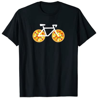 Cadeau pour cycliste de vélo pour roulette à pizza T-Shirt