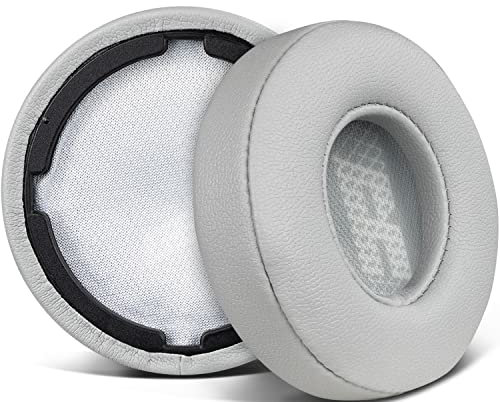 SOULWIT Cuscinetti auricolari di ricambio per JBL Live 400BT/Live 400 BT On-Ear Cuffie senza fili, Padiglioni Auricolari con pelle proteica più morbida, schiuma di isolamento acustico - Grigio