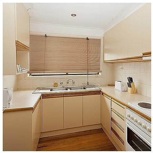 Lichtfilterung Bambusvorhang Mit Lifter, 45 50 60 65 70 80 90 100 105 110 120 130 140 150 160cm Breit Sichtschutz Bambusrollo, Atmungsaktiver Außen Rollo Bambus, Für Außen/Innen/Fenster/Garten ( Size