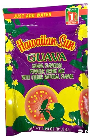 Hawaiian Sun Guava Nectar Powder Drink Mix: Taste the Tropical Breeze Anywhere – 3.23 Oz (pack of 1)