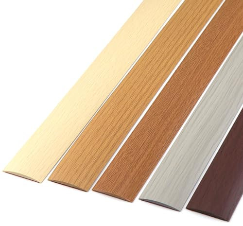 Flach Übergangsleiste Für Boden Und Tür, Selbstklebender Übergangsschiene, Bodenübergangsstreifen, Elegantes Holzmaserungsdesign, Für Fugenspalte Zwischen Fliesen Und Holzlaminat ( Color : Maple grain