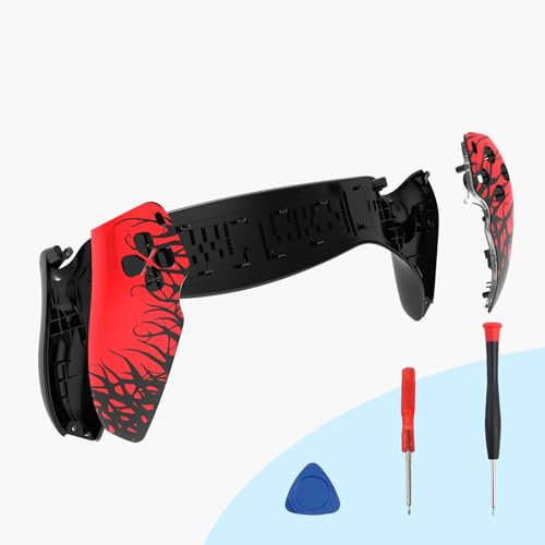 Controller Housing Shell Case For PlayStation Portal,Game Console Faceplate Cover Protective Shell Replacement For P5 Portal (Red)
