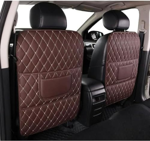 PGYREUGQ Auto Rücksitz Anti Kick Pad Für Ren-Ault Kadjar Renault Zoe, PU Leder Autositz Rückenlehne Anti-Kick Pads Rückenlehnenschutz Innere Zubehör,G