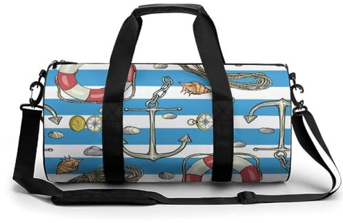 Rettungsring Segeln Sport Duffel Bag Sporttasche Reisetasche Handgepäck Tasche Schwimmtasche Weekender Bag 45x23x23cm