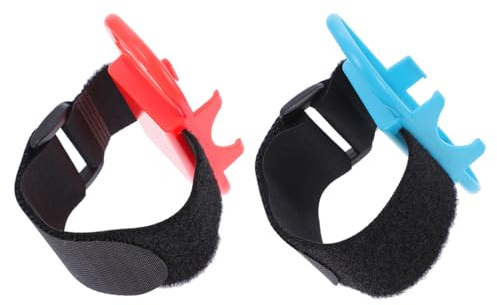 SEWACC 2 Pièces Bracelet De Poignet Réglable Jeux Vidéo Pour Manettes Switch Accessoire Flexible Et Confortable Pour Joueurs Lot De Bandes Pour Poignet Compatible Avec Manettes Joy