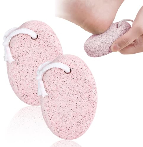 2 Pezzi Pietra Pomice Naturale per Piedi e Mani, Lava Pedicure Tools, Esfoliazione Naturale per Rimuovere la Pelle Morta