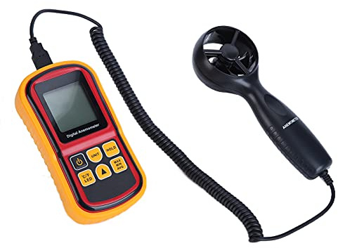 Anémomètre portable LCD 8901, haute précision, numérique, type séparé, compteur de vitesse du vent industriel, compteur de vent portable professionnel pour activités de plein air,