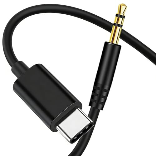 Weatwo Aux to USB C, 1.4M Type C to 3.5mm Male Aux Cord - Black | USB-C to to 3.5mm Adapter Compatible with iPhone 17/16/15Pro/Pro Max, Galaxy, Samsung S21 S20 Ultra Note 20 for Car Stereo