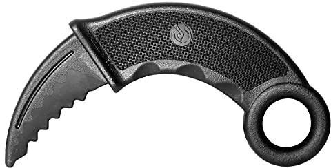 Playwell Martial Arts Black Plastic Polypropylene Malaysian Training Knife - 7 - V2