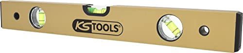 KS Tools 204.5400 Niveau rectangulaire en alu anodisé avec 3 fioles | Niveau rectangulaire en aluminium anodisé 3 fioles, L.400 mm
