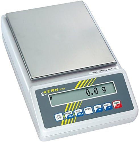 KERN Serie 572 Aluguss IoT-Line Präzisionswaage, 12kg Wägebereich, 0,05g Ablesbarkeit, 180mm x 310mm x 85mm