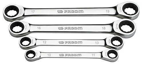 Facom 64.J4-Jeu de 4 Clés Plates 12C Cliquet Mm