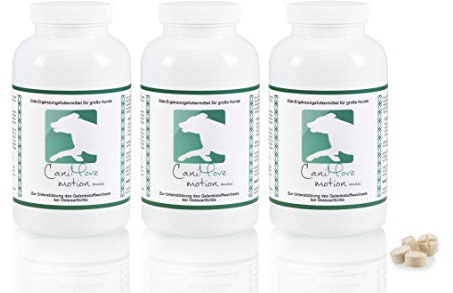 CaniMove Motion Maxi Dreierpack, 300 Tabl. für große Hunde, für den Stoffwechsel der Gelenke, Sehnen, Muskeln und Nerven, mit vielen aktiven Inhaltsstoffen